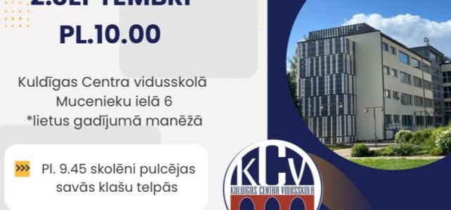Tiekamies 2.septembrī